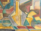 peinture représentant une peinture d'un vase contenant une plante
