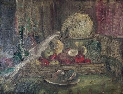 F. LE PRADO (XX°) Nature morte aux fruits Huile sur toile si…