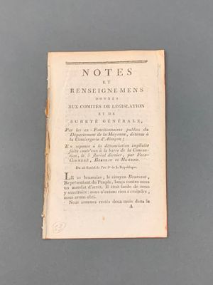 1 document révolutionnaire concernant le département de la M…
