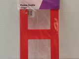 red inventitix double picture frame in packaging on a white surface