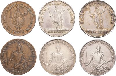 six different types of british coins, including one of which is a sovereign