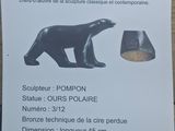 a sign with a picture of a polar bear on it