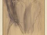 deux dessins représentant un homme et une femme assis l'un à côté de l'autre