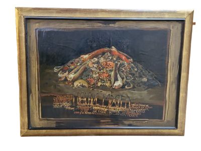 Philippe GAREL (1945), "Salade mixte", huile sur panneau, si…