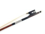 a close up of a violin bow on a white surface