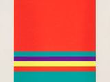 an image of a red, blue, yellow and green painting