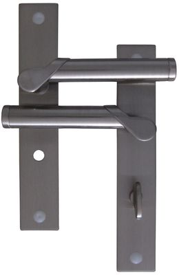 Lot de 2 - Ensemble de poignées de porte sur plaques - Finit…