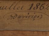 an old picture of a brown box with writing on it