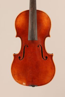 an old violin with a bow on a white background