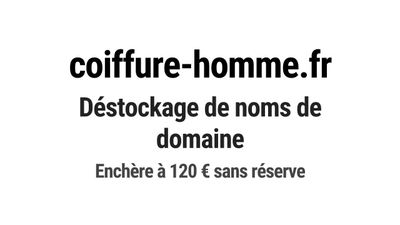 Nom de domaine coiffure-homme.fr.