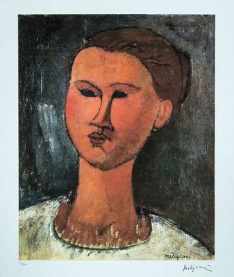 une image représentant un tableau d'une femme en chemise blanche