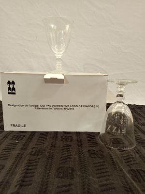 Lot de 168 verre à cocktail transparetns - FIZZ cointreau -