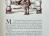 illustration of a man sitting on a bench in front of an open book