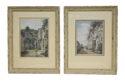 École du XIXe siècle. Troglodytes. - Photo 1