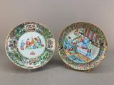 paire d'assiettes chinoises de la famille