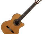 gros plan d'une guitare sur fond blanc