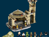 a lego star wars set with a castle and a star wars figure