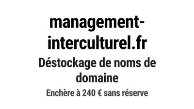 Nom de domaine management-interculturel.