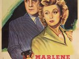 une vieille affiche de cinéma représentant un homme et une femme tenant des armes à feu
