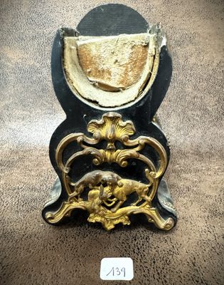 a clock that is sitting on top of a table