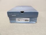 a blue box with a white label on it