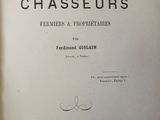 an open book with a black and white image of the title of chasseurs