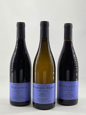 trois bouteilles de vin posées l'une à côté de l'autre sur une table