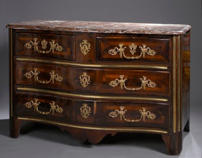 COMMODE, du début du XVIIIe siècle, en marqueterie de paliss…