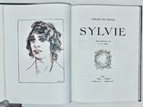 un livre ouvert sur lequel est dessiné le visage d'une femme