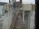 a ladder that is sitting on top of a pallet