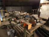 many different types of machinery in this warehouse