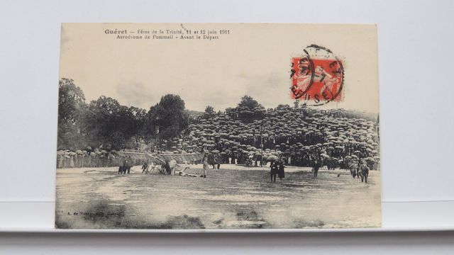 Guéret Fêtes de la Trinité 1911. Aérodrome de Pommeil. Avant le d...
