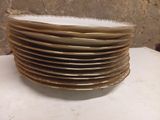 a lot of plates stacked on top of each other