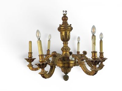 an image of a chandelier with five lights on it