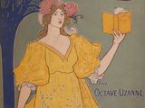 painting of a woman in a yellow dress holding a book