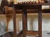 a small table with a lot of items on it