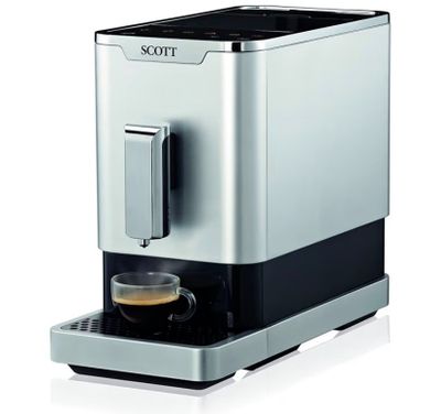 a close up of a coffee machine on a white surface