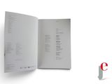 an open book with a list of items on it