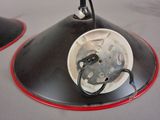 two lamps that are on top of a table