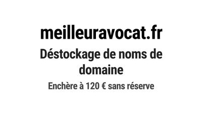 Nom de domaine meilleuravocat.fr.