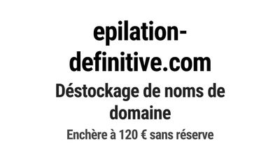 Nom de domaine epilation-definitive.