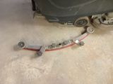 a close up of a machine that is on the ground