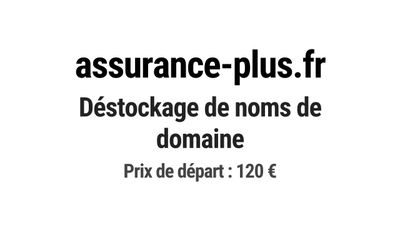 Nom de domaine assurance-plus.fr.