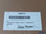 a box with a label on it that says palavas table rect 106x9x9x2