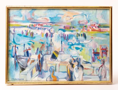 Claude SCHURR (1921-2014), La lagune Venise, huile sur toile…