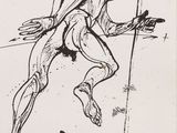 an image of a drawing of a man with a knife in his hand