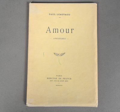 an old book with a drawing of a bird on it