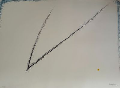 a picture of a drawing of a triangle on a piece of paper