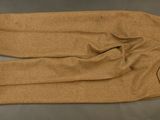 a close up of a pair of brown pants on a table