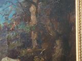 a picture of a painting on the wall of a room